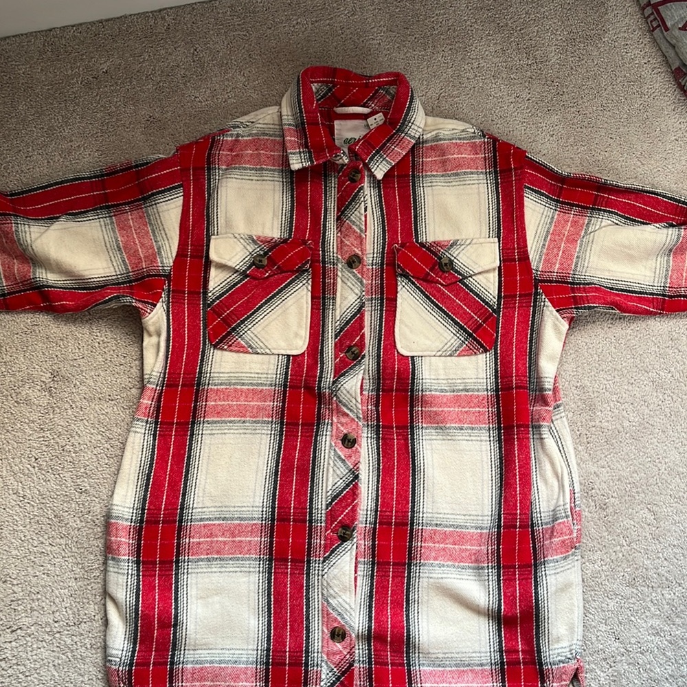 Flannel Lounge Shirt